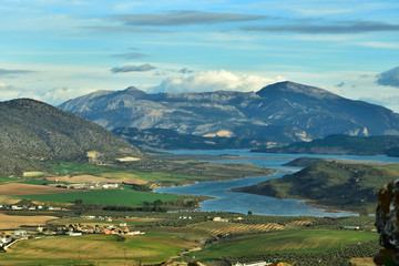 Fototapeta na wymiar Krajobraz Andaluzji z Teba