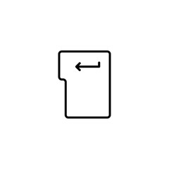 Enter button vector icon