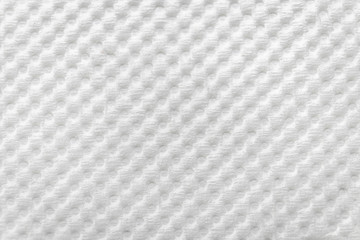 Abstract background on white napkin, paper towel texture