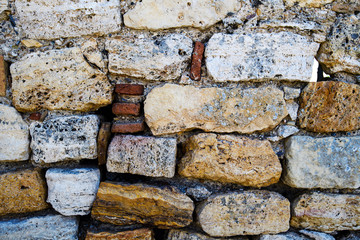 Background of stone wall texture