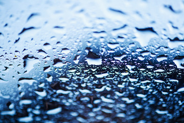 water drops on window glass. Background.