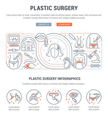 Linear Illustration of Plastic Surgery.