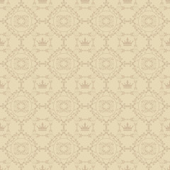 Beige Royal Wallpaper  