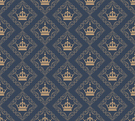 Royal pattern background vector