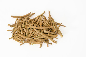 Ashwagandha or winter cherry roots