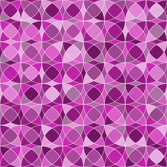 Seamless pattern with geometric shapes of pink hues. © NewMast