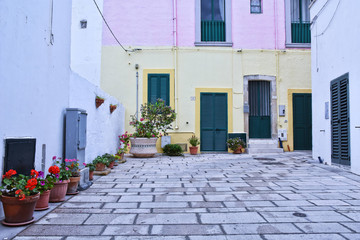 Fototapeta na wymiar In the town of Castro Marina, Puglia region