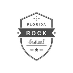 Musical Logotype for Rock Festival.