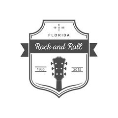 Musical Logotype of Rock and Roll.
