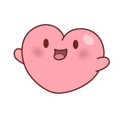 CUTE HEART,  KAWAII STYLE, LOVE 