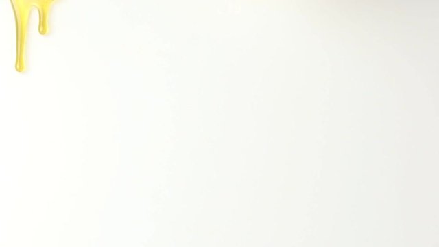 Dripping honey seamlessly isolate on white background, bee products by organic natural ingredients concept