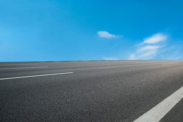 Road surface and sky cloud landscape..