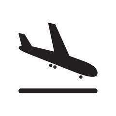 airport plane arrival icon
