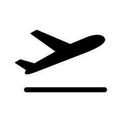 airport plane departure icon - obrazy, fototapety, plakaty
