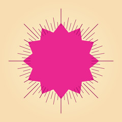 Geometric Shapes and Light Ray Collection. Hipster Style Frames. Great for retro style projects.