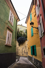 Fototapeta na wymiar muggia historical downtown, Trieste