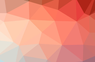 Illustration of abstract Red horizontal low poly background. Beautiful polygon design pattern.