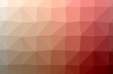 Illustration of abstract Red horizontal low poly background. Beautiful polygon design pattern.