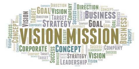 Vision Mission word cloud.