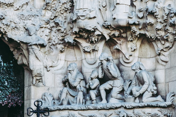 Vue de la Sagrada familia