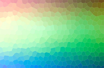 Abstract illustration of green, yellow Little Hexagon background