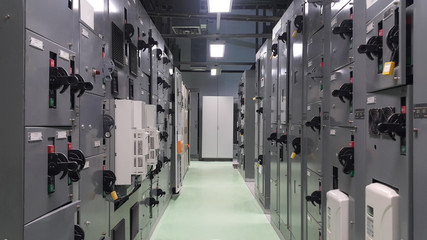 electrical part and accessories in the control cabinet , control and power distributor,lockout ,tagout