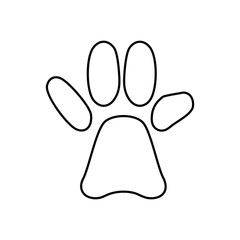 Animal paw print icon