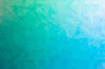 Abstract illustration of blue and green Dry Brush Oil Paint background