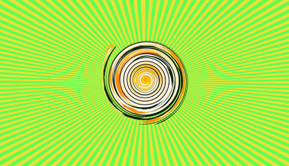 abstract background with circles on green background