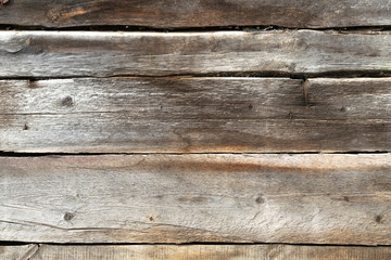 old weathered wooden shield of planks background