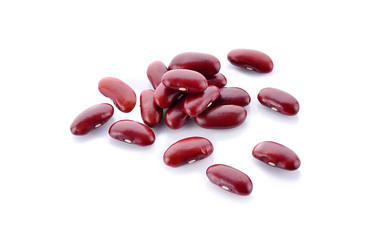 red beans on white background