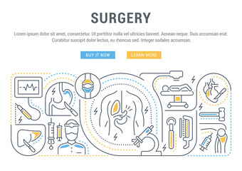 Vector Illustration of Surgery.