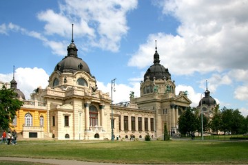 budapest, hungary, bath, architecture, building, europe, city, old, landmark, basilica, palace, 
