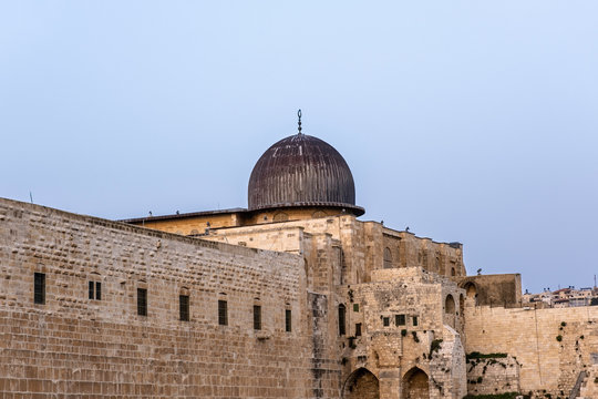Dome of the mousque of Al-aqsa in Jerusalem, Israel