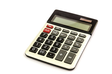 calculator isolated on white background