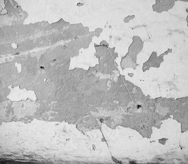 Remnants of old  paint on the  wall