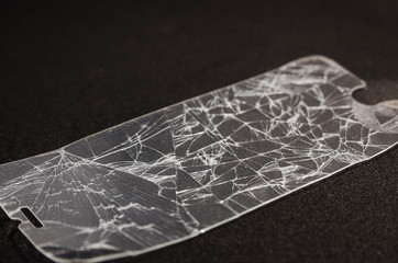 Broken screen of a phone