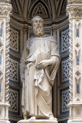 Fototapeta na wymiar Saint Mark by Donatello, Orsanmichele Church in Florence, Tuscany, Italy