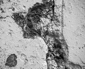 Paint stains on concrete wall