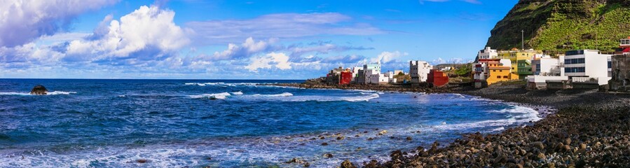 Picturesque small coastal villages in northen part of Gran Canaria, Canary islands
