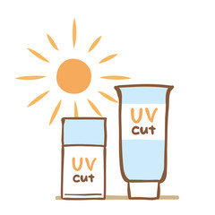 日焼けどめ　夏イメージ