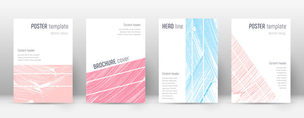 Cover page design template. Geometric brochure lay