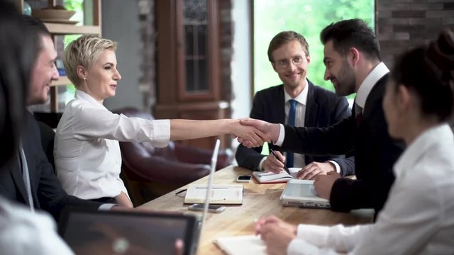 Young Business People are Negotiating With Colleagues About Creating a New Project.