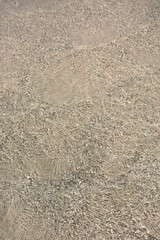 Clear sea water ripple background. Elafonisi beach, Crete Island landmark.