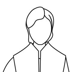 man portrait line