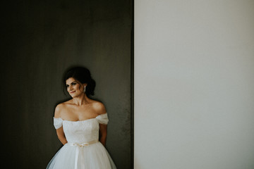 Woman in white dress