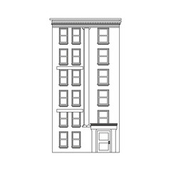 outline building house