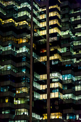 Obraz premium Office building at night, Sydney, Australia