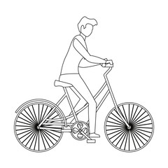 man riding bicycle