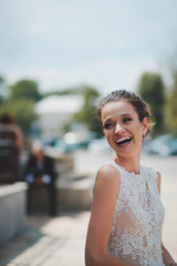 Smiling bride